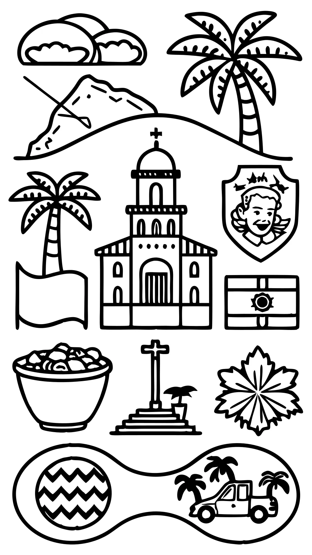 dominican republic coloring pages